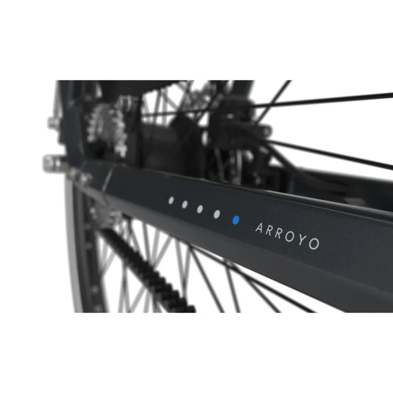 Arroyo C5 HMB Elite Belt E-Bike City Bike Tiefeinsteiger 28" grau