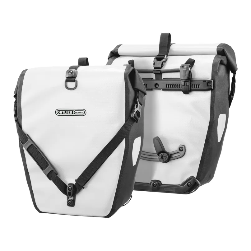 Back-Roller Fahrrad-Packtaschen weiß