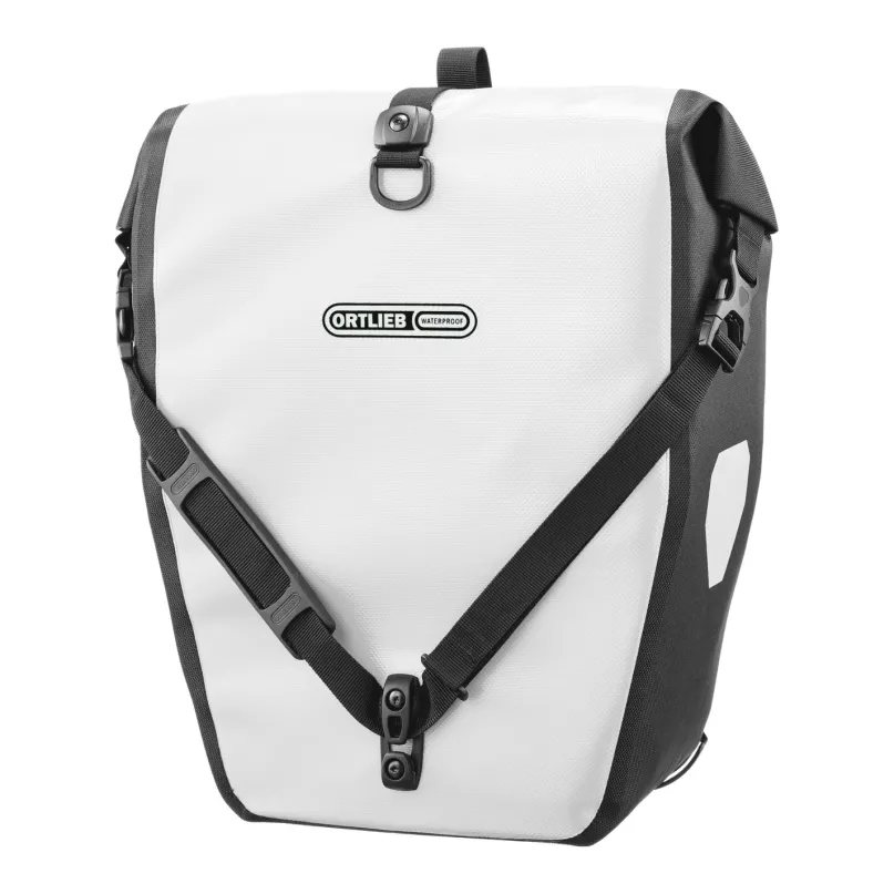 Back-Roller Fahrrad-Packtaschen weiß