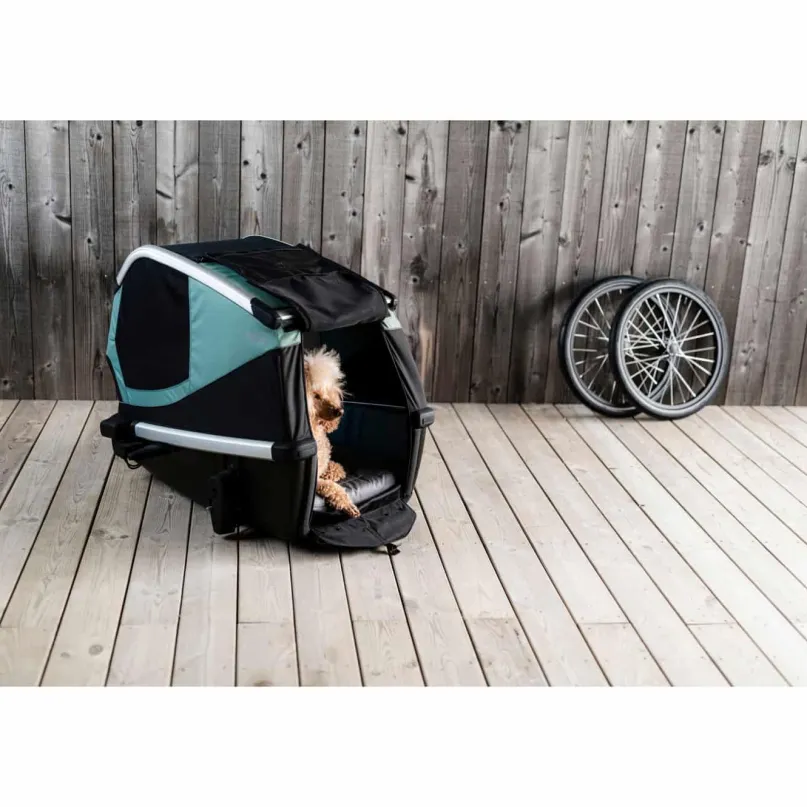 Bexey M Fahrradanhänger Hund grün
