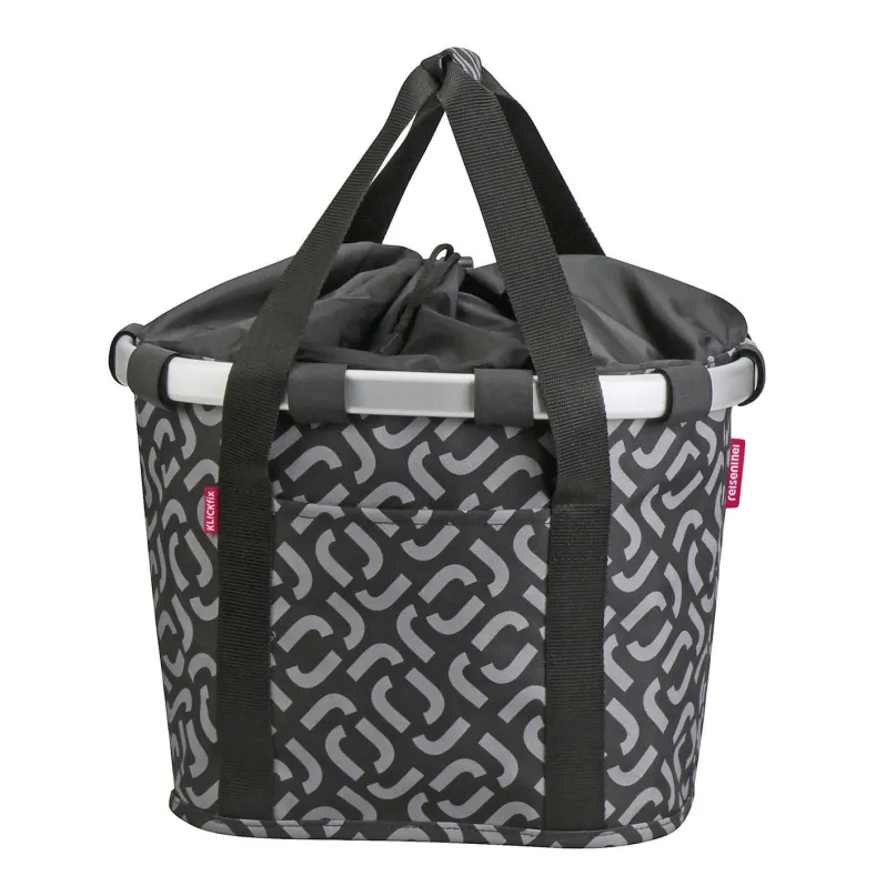 Bikebasket Fahrradkorb vorne für KLICKfix Lenkeradapter (signature black)