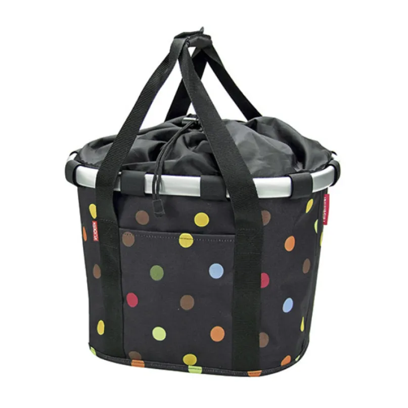 Bikebasket Fahrradkorb vorne für KLICKfix Lenkeradapter (dots)