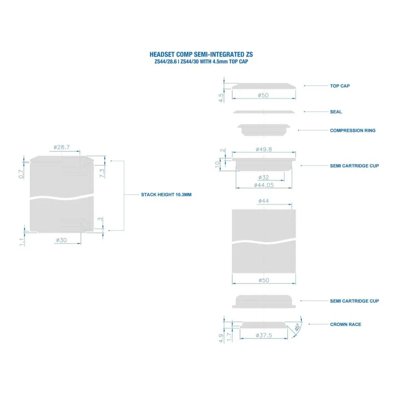 Comp Steuersatz semi-integriert ZS44/28,6 ZS44/30
