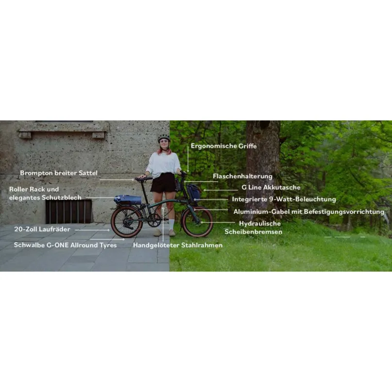 Electric G-Line G4 E-Bike Faltrad 20" grün