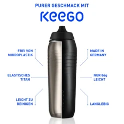 Fahrrad Trinkflasche 750 ml schwarz