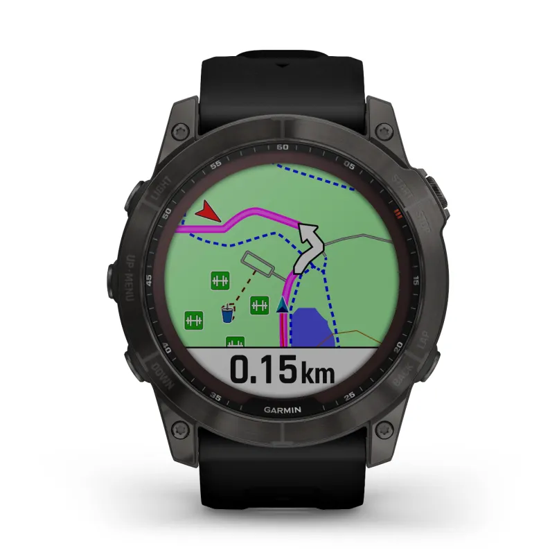 Fenix 7X Sapphire Solar Titan GPS-Multisport Smartwatch