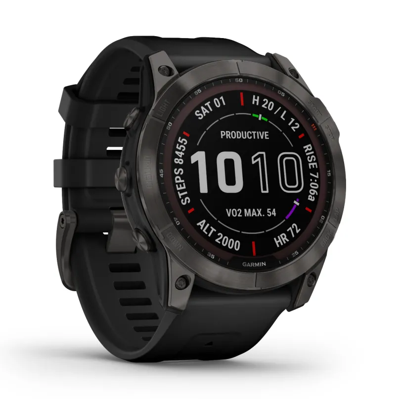 Fenix 7X Sapphire Solar Titan GPS-Multisport Smartwatch