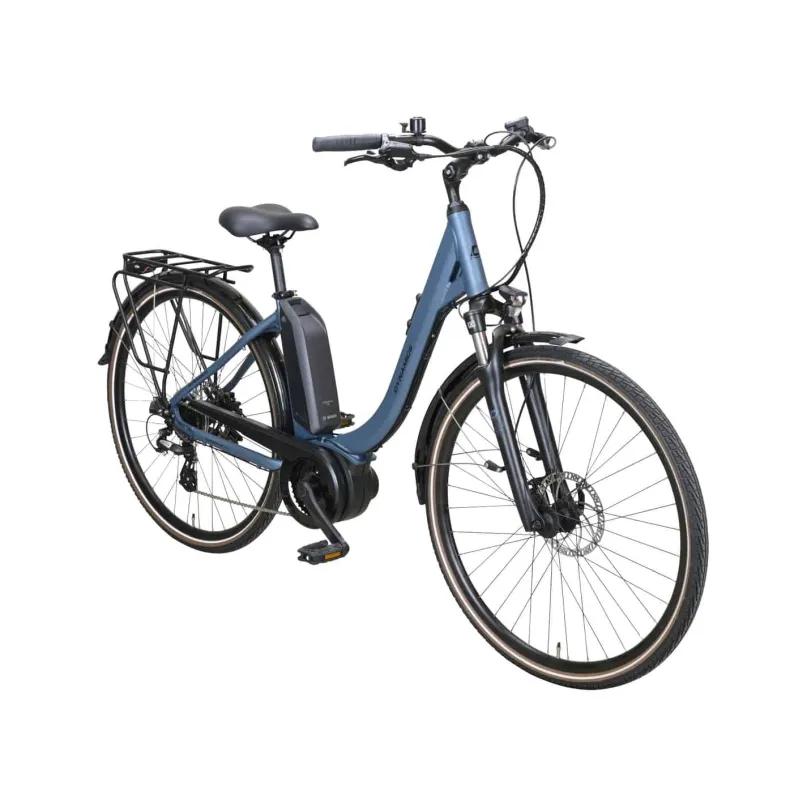 Forte Plus 408 E-Bike Trekkingrad Tiefeinsteiger 28" blau