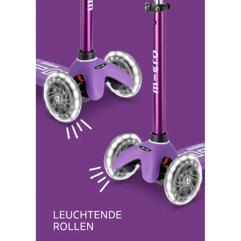 MiniDeluxe LED Kinderroller lila