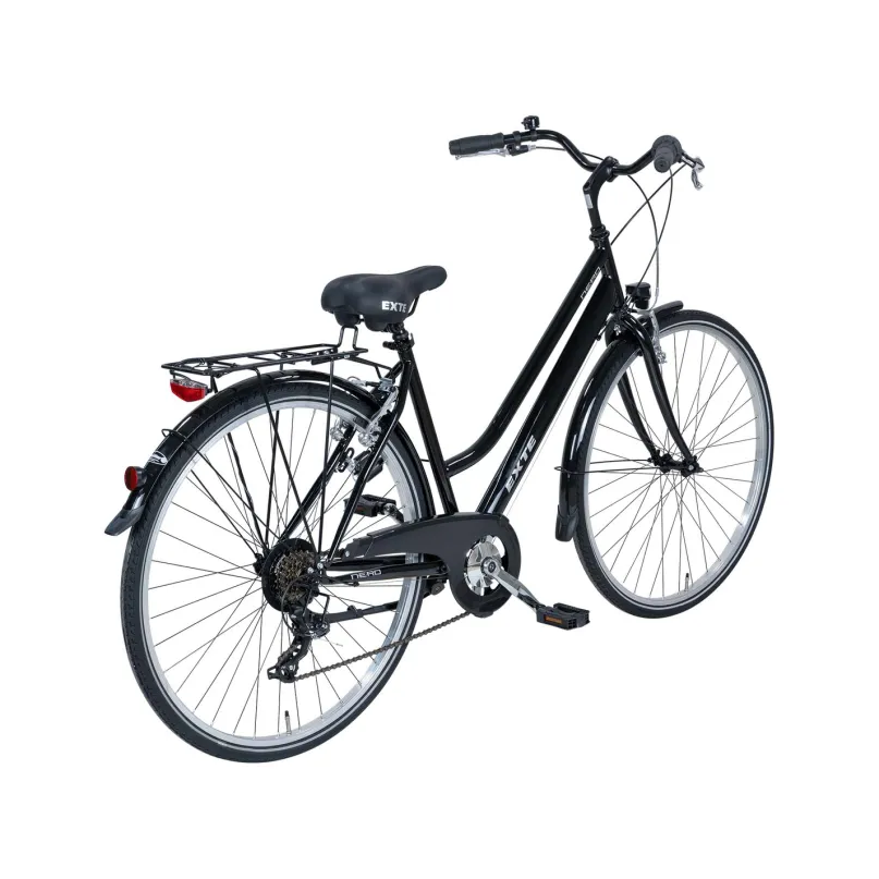 Nero City Bike Tiefeinsteiger 28" schwarz