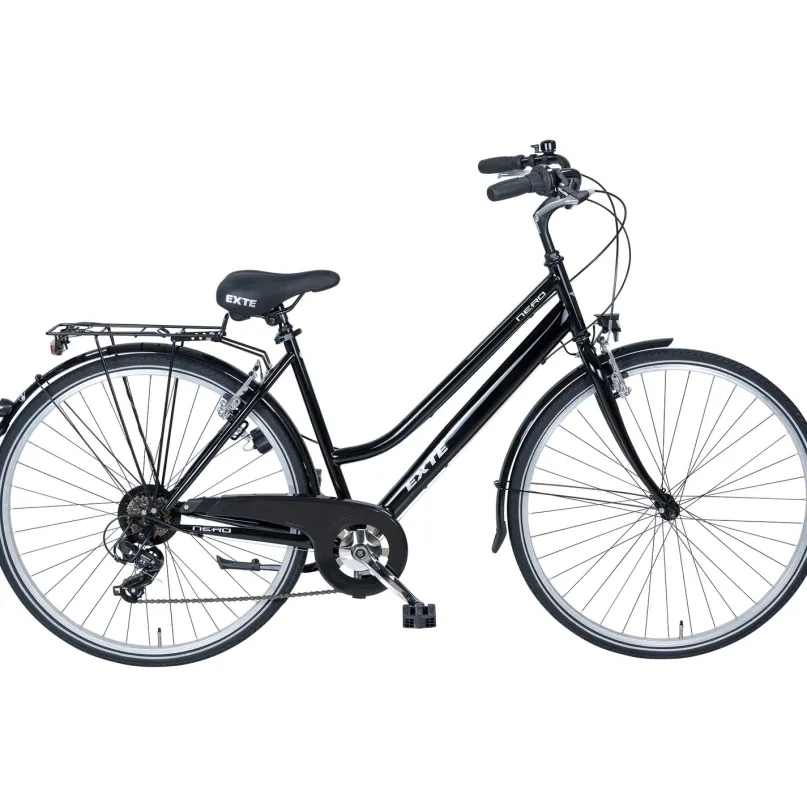 Nero City Bike Tiefeinsteiger 28" schwarz