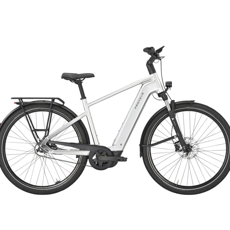 Premio EVO 5F Belt E-Bike Trekkingrad Herren 28" silber