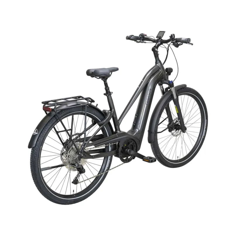 Savino EVO 10 Lite E-Bike Trekkingrad Trapez 28" silber
