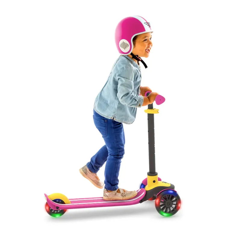 Scotti LED Kinderroller pink