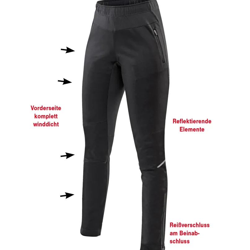 Thermo Windschutz Radhose Damen