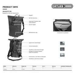 Velocity PS 17 L Fahrradrucksack grün