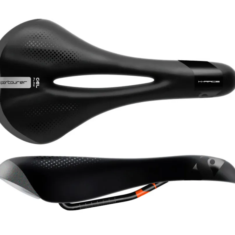 X Race Gel Flow Hi-Viz Fahrradsattel